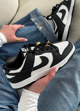 Кросівки nike dunk low black/white