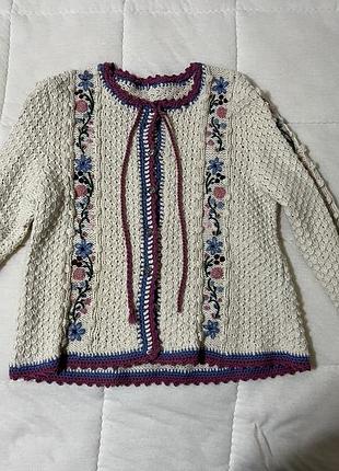 Вʼязана вовняна кофта (s розмір)