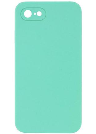 Чохол silicone case square full camera protective (aa) nologo для apple iphone 7/8/se (2020) (4.7") бірюзовий / turquoise