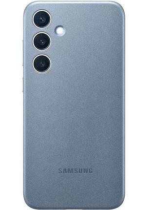 Кожаный чехол leather case (aaa) для samsung galaxy s24 lavender gray
