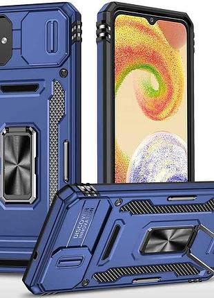 Ударопрочный чехол camshield army ring для samsung galaxy a06 синий / navy