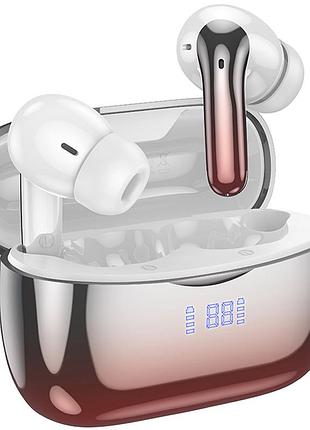 Беспроводные tws наушники hoco eq16 shine anc+enc red glaze