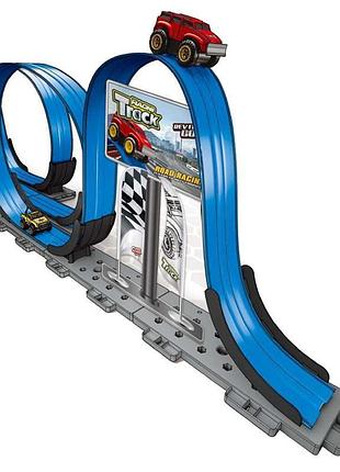 Интерактивный трек с инерционной машинкой sht 088-2 (1car) blue