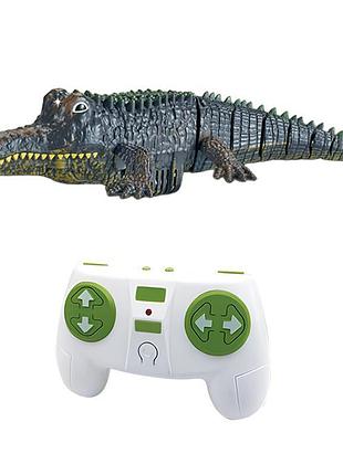 Лодка на радиоуправлении sht msd668 crocodile 2.4g green