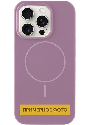 Чехол silicone case full protective (aa) no logo with magsafe для apple iphone 16 plus (6.7") лиловый / lilac pride