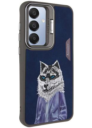 Tpu+pc чехол friends для samsung galaxy a55 blue wolf