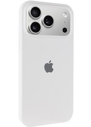 Чохол silicone case full protective (aa) для apple iphone 17 pro (6.3") білий / white