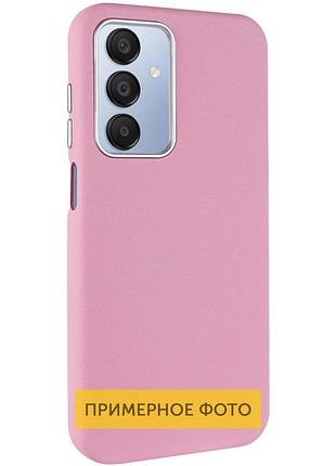 Кожаный чехол leather case metal buttons для xiaomi redmi 9c light pink