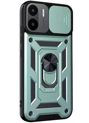 Чехол ummi camshield serge ring для xiaomi redmi a1 / a2 зеленый