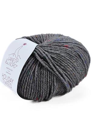 Пряжа holiday tweed/холидей твид, серый 6, laines du nord