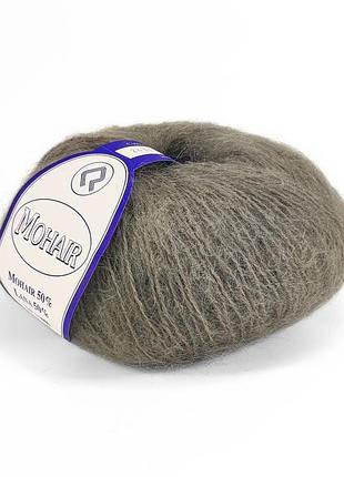 Пряжа mohair/мохер, серый 2431, campolmi