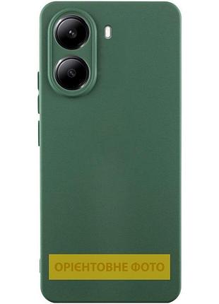 Чехол silicone cover lakshmi full camera (aa) для xiaomi 13t / 13t pro зеленый / dark green