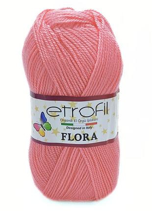 Пряжа flora/флора,чайная роза 73031, etrofil