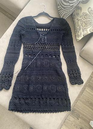 Вʼязане  міні плаття