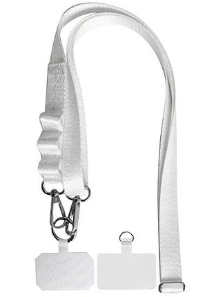 Шнурок із двома кріпленнями (2 см) 140 см white