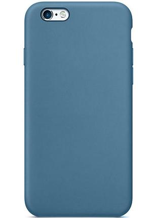Чехол silicone case full protective (aa) no logo для apple iphone 6/6s (4.7") синий / blue jay