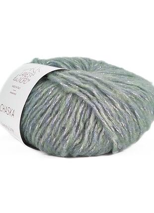 Пряжа chaska/часка, голубая ель 7, laines du nord