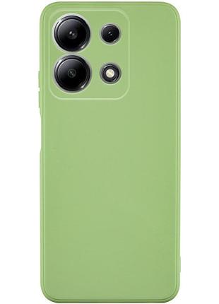Силиконовый чехол candy full camera для xiaomi redmi note 13 4g фисташковый