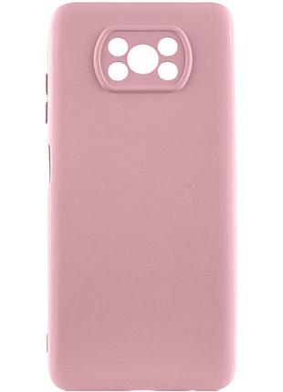 Чехол silicone cover lakshmi full camera (aaa) для xiaomi poco x3 nfc / poco x3 pro розовый / pink sand