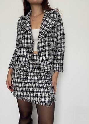 Костюм женский твид river island