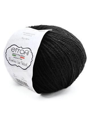 Пряжа bambino lux wool/бамбино люкс вул, черный 70093, etrofil