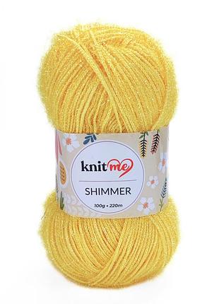 Пряжа shimmer/шиммер, желтый 271, knit me