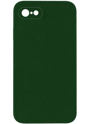 Чехол silicone case square full camera protective (aa) nologo для apple iphone 6/6s (4.7") зеленый / army green
