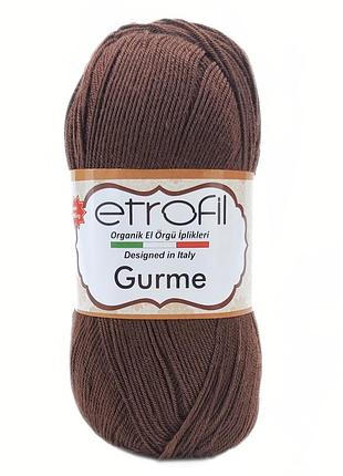 Пряжа gurme/гурме, кава з молоком 70792, etrofil