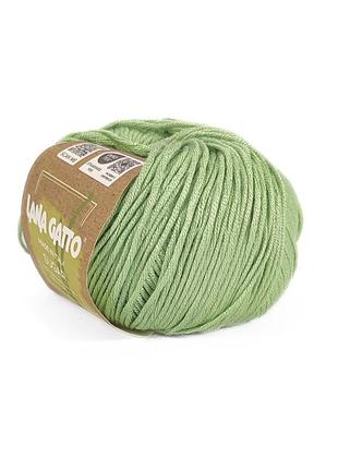 Пряжа sugar/шугар, светло-зелёный 09652, lana gatto