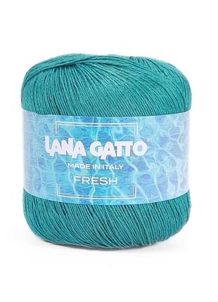 Пряжа fresh/фреш, бирюзовый 30370, lana gatto