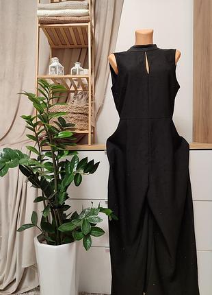 Праздничный комбинезон с брюками палаццо в камушки!