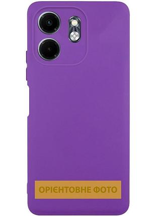Чохол tpu getman liquid silk full camera для motorola moto g15 4g фіолетовий / purple