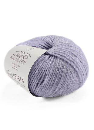 Пряжа ciliegia/силезия, светло-сиреневый 27, laines du nord