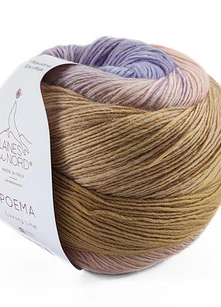 Пряжа poema/поэма, от голубого до бежевого 404, laines du nord