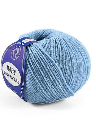 Пряжа baby/беби, голубой 611, campolmi