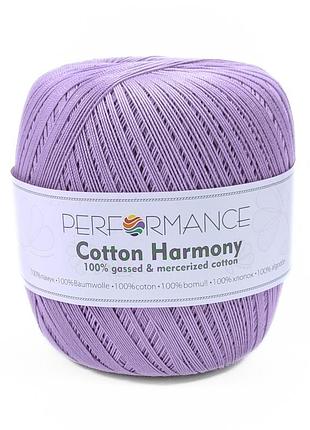 Пряжа cotton harmony/коттон гармони, сиреневый 0382, performance