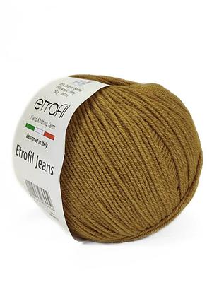 Пряжа etrofil jeans/этрофил джинс,винтажное золото 047, etrofil