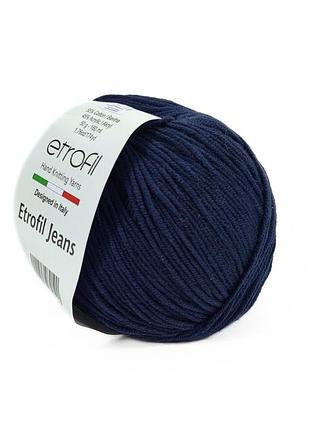 Пряжа etrofil jeans/этрофил джинс,темно-синий 020, etrofil
