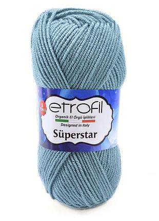 Пряжа superstar/суперстар,бирюзовый 74064, etrofil
