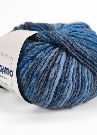 Пряжа davos/давос, сине-голубой микс 30514, lana gatto