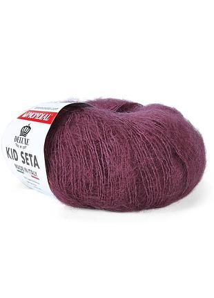 Пряжа kid seta/кид сета, свекольный 182, mondial