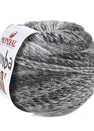 Пряжа samba/самба, от светло-серого до темно-серого 659, mondial