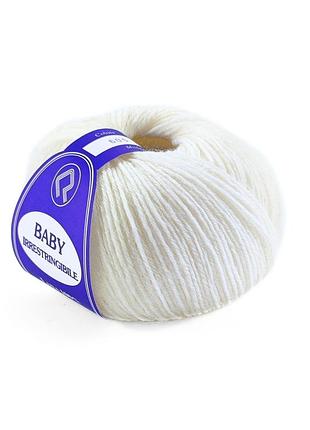 Пряжа baby/беби, белый 600, campolmi