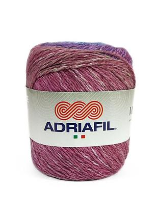 Пряжа matita filato/матіта філато, фіолетовий-блакитний-салатовий-рожевий мультиколор 51, adriafil