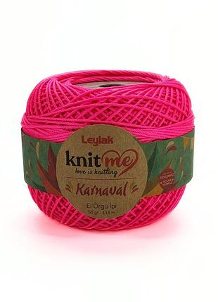 Пряжа karnaval/карнавал, ультра-розовый 02314, knit me