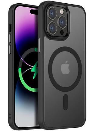 Чехол ummi colorful with magsafe для apple iphone 15 pro (6.1") черный / black