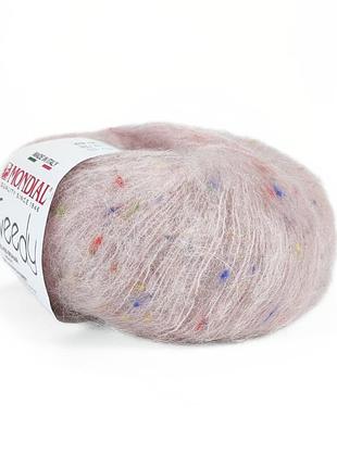 Пряжа tweedy/твиди, розовая пудра 704, mondial