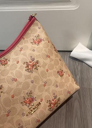 Coach cal36 flower - сумка-багет. весенняя коллекция!