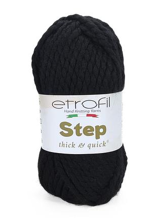 Пряжа step/степ, чорний 70968, etrofil