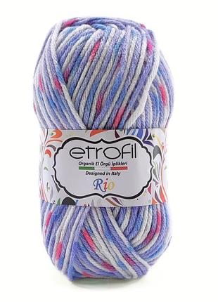 Пряжа rio/рио,синий-красный-белый-голубой bc002, etrofil